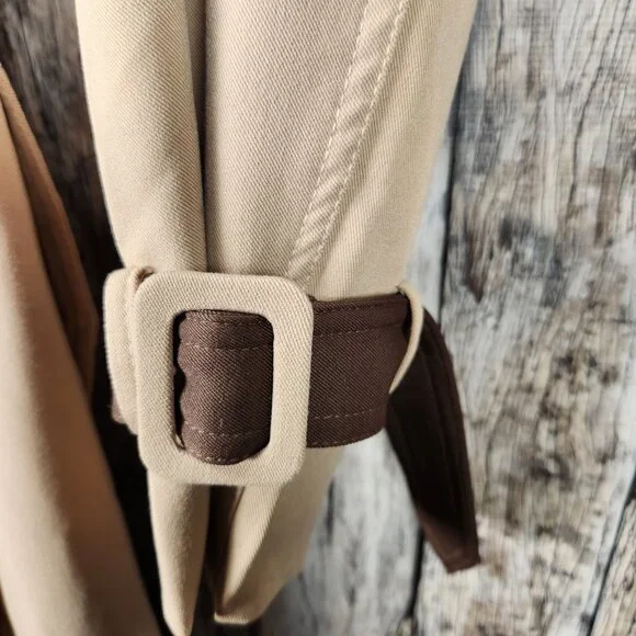 LINXUAN (Amazon Brand) Long Line Trench Coat Jacket - M - Picture 7 of 14